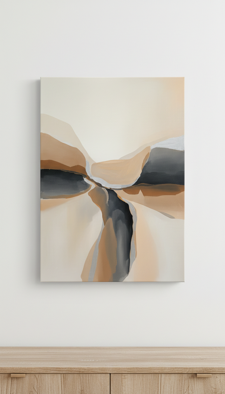 Blush Reverie Abstract Painting