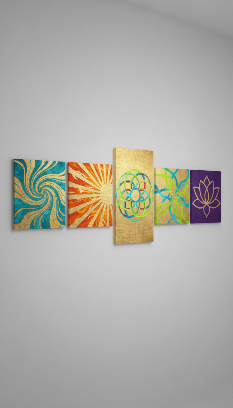 Spiritual Harmony Split Canvas